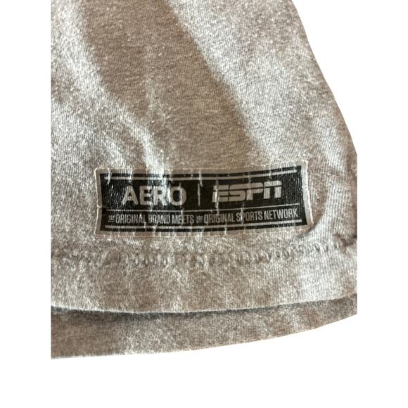 2012 Aeropostale ESPN Women's Man Up! T-shirt Gray and White XL/TG 2 small flaws - Picture 3 of 6